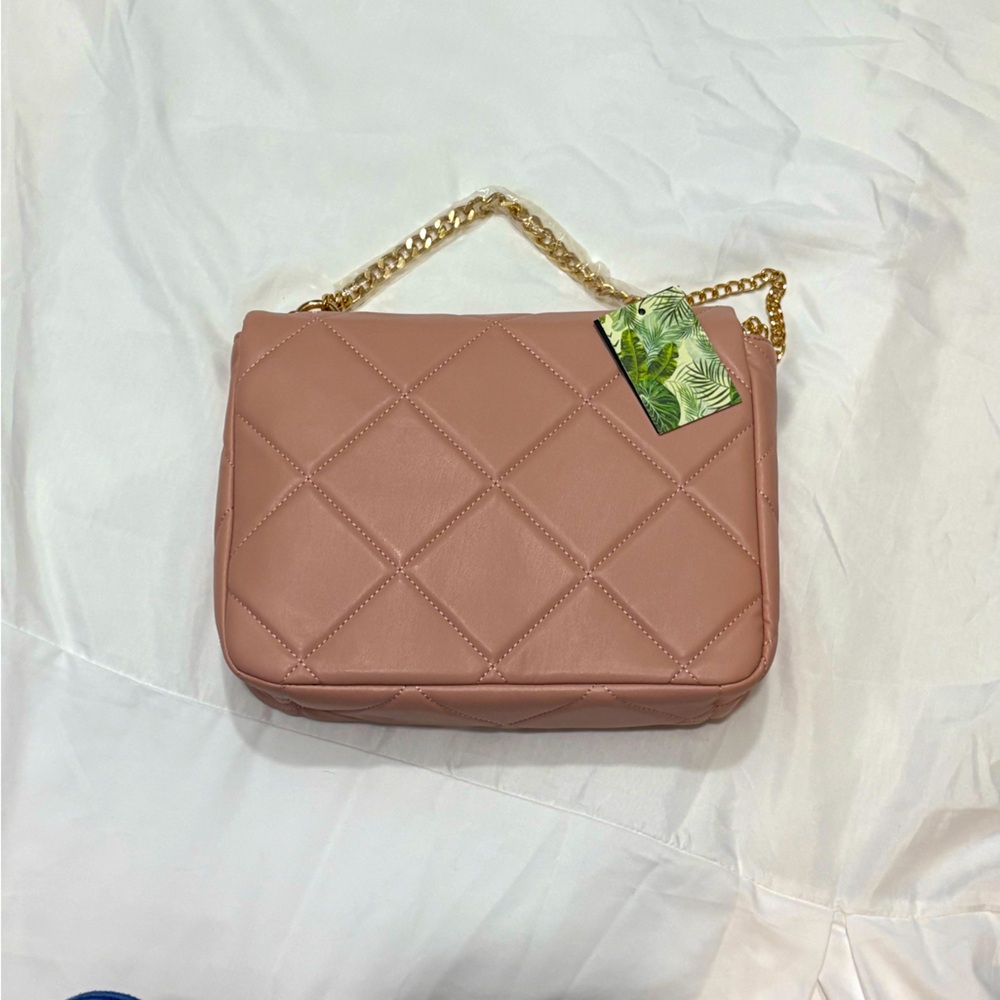 Badgley Mischka Pink Quilted Crossbody Bag (NWT) - Picture 2 of 6